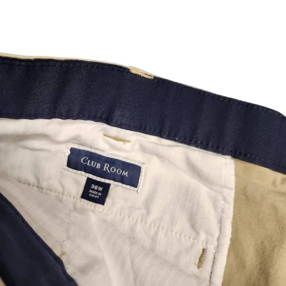 Club Room Tan Flat Front Casual Comfort Beach Vacation Cruise Bundle Sale Shorts